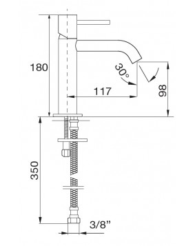 MAIER Mini Star 43002 Bateria umywalkowa złota szczotkowana