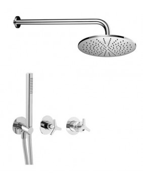 QD Rubinetterie Tomeo 636230T30 Zestaw prysznicowy deszczownica 300 mm