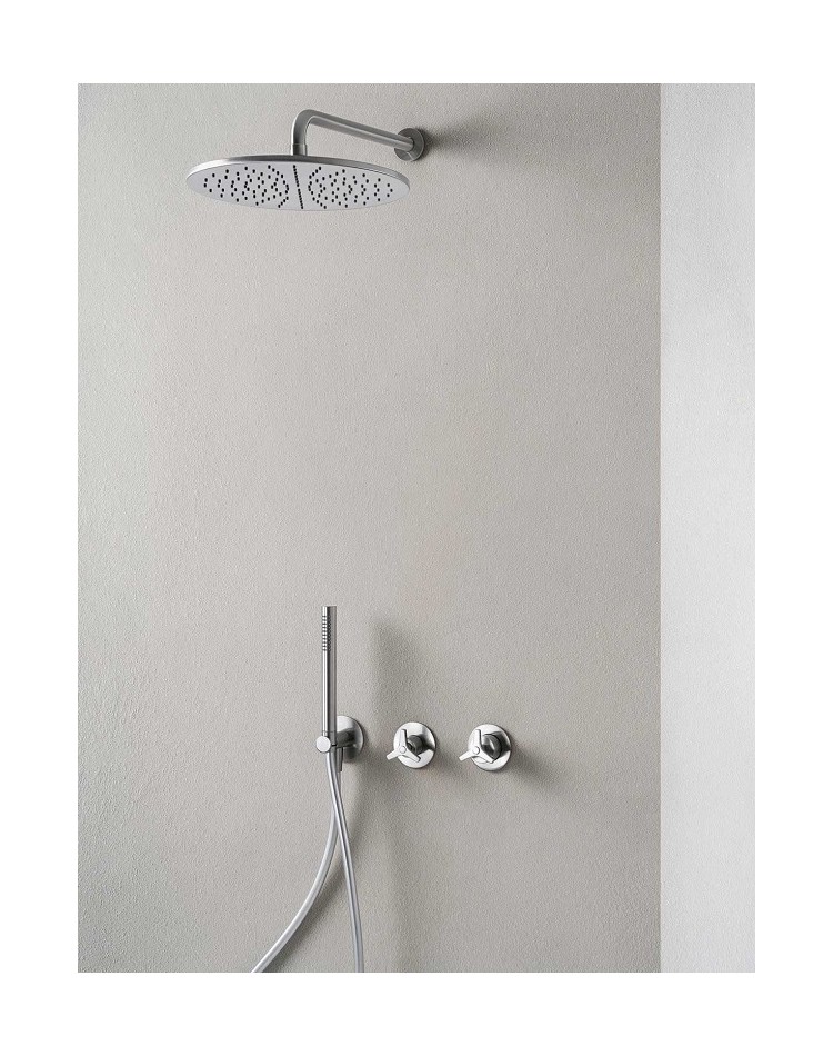 QD Rubinetterie Tomeo 636230T30 Zestaw prysznicowy deszczownica 300 mm