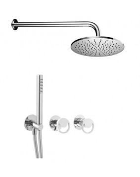 QD Rubinetterie Smile 57623030 Zestaw prysznicowy deszczownica 300 mm