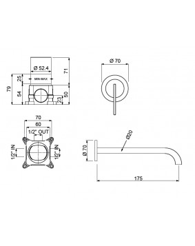 QD Rubinetterie Swing 5920410 Bateria umywalkowa mosiądz