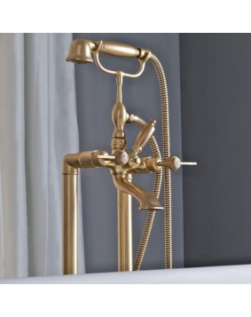 SBORDONI PisaL PI116c Bateria wannowa wolnostojąca mosiądz matowy