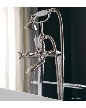 SBORDONI Pisa PI116p Bateria wannowa wolnostojąca nikiel z wieszakami