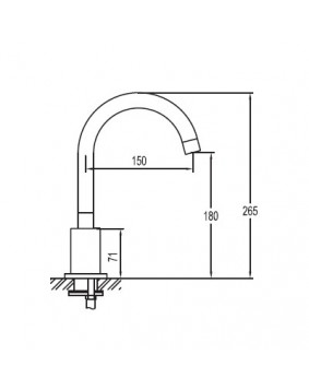 MAIER Starlights 77005S Bateria umywalkowa złota Swarovski