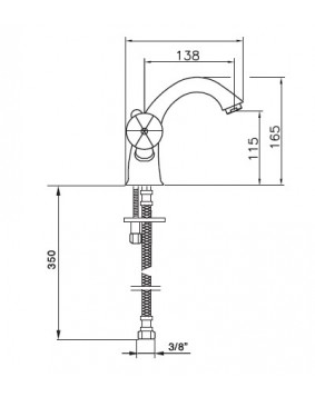 MAIER Klass 75002 Bateria umywalkowa retro