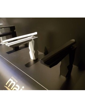 MAIER Ikon 74002 Nowoczesna bateria do umywalki biała lub czarna