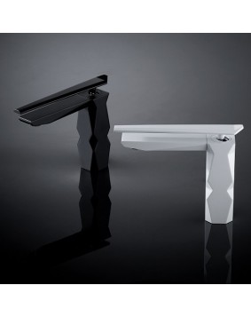 MAIER Ikon 74002 Nowoczesna bateria do umywalki biała lub czarna