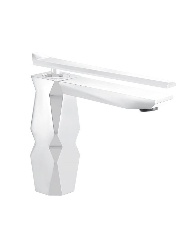 MAIER Ikon 74002 Bateria umywalkowa biała nowoczesna MAIER Ikon 74002 Bateria umywalkowa biała nowoczesna