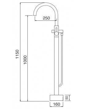 MAIER Mini Star 43512 Bateria wannowa wolnostojąca podłogowa