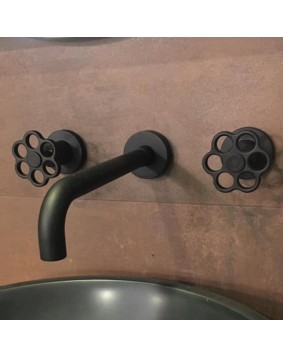 GABOLI FRATELLI Bloom 841FIX Bateria umywalkowa podtynkowa czarna