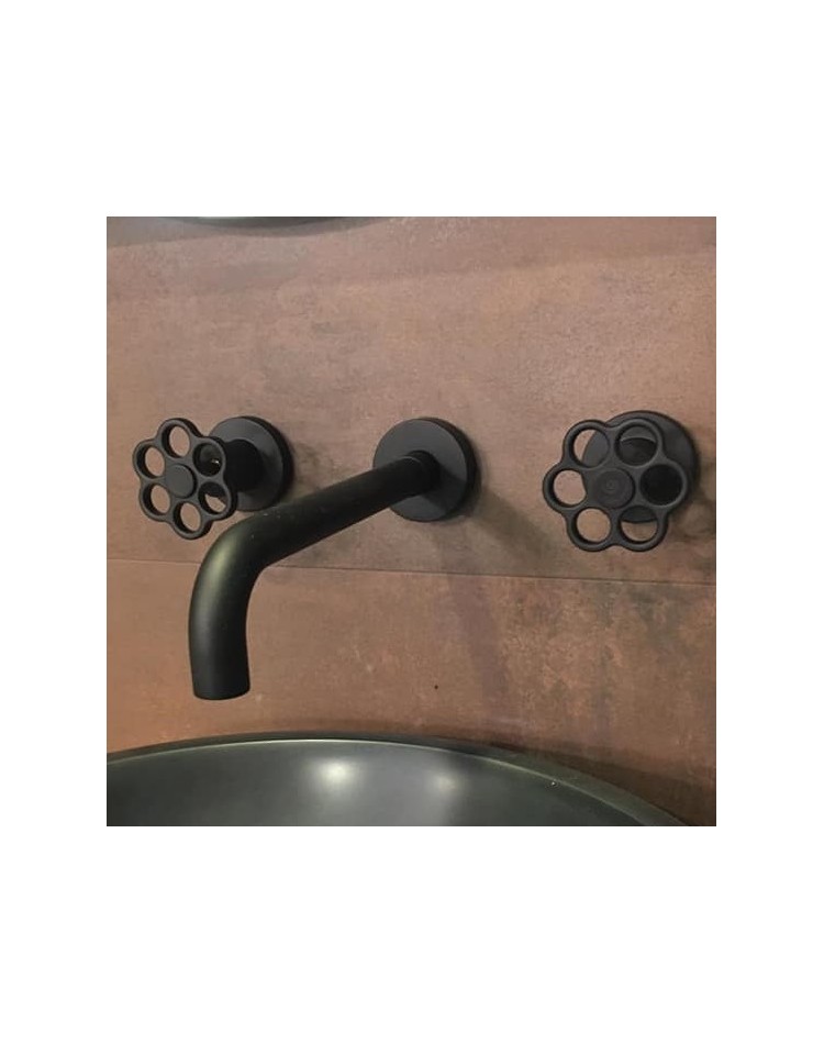 GABOLI FRATELLI Bloom 841FIX Bateria umywalkowa podtynkowa czarna