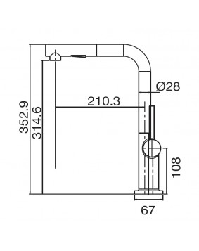 MAIER Kitchen 43395 Bateria kuchenna czarny matowy