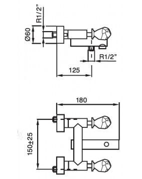 MAIER Iceberg 73012 Bateria wannowa różne kolory
