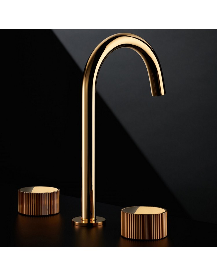 MAIER Disk 81005J Bateria umywalkowa kolor złoty