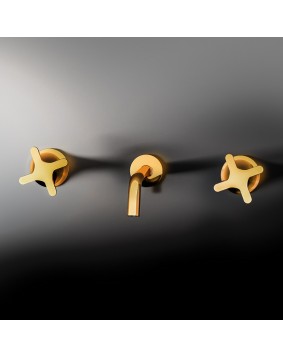 MAIER Bloom 76305J Bateria umywalkowa podtynkowa złota