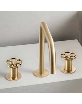 QD Rubinetterie Flora 6310038F Bateria umywalkowa mosiądz