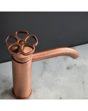 QD Rubinetterie Flora 6310017F Bateria umywalkowa miedź szczotkowana