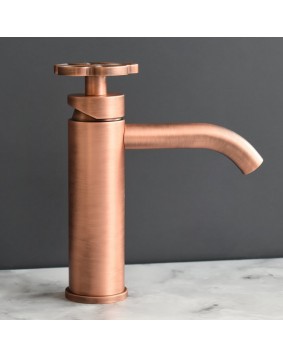 QD Rubinetterie Flora 6310017F Bateria umywalkowa miedź szczotkowana