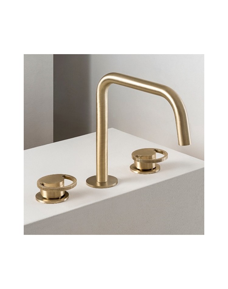 QD Rubinetterie Smile 5710038 Bateria umywalkowa mosiądz naturalny