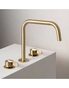 QD Rubinetterie Swing 5910038 Bateria umywalkowa mosiądz naturalny