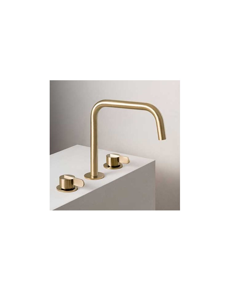 QD Rubinetterie Swing 5910038 Bateria umywalkowa mosiądz naturalny