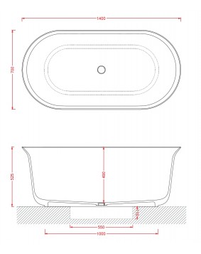 ARTCERAM Petite Wanna wolnostojąca nietypowa luksusowa