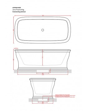 ARTCERAM Neo Wanna wolnostojąca nietypowa luksusowa