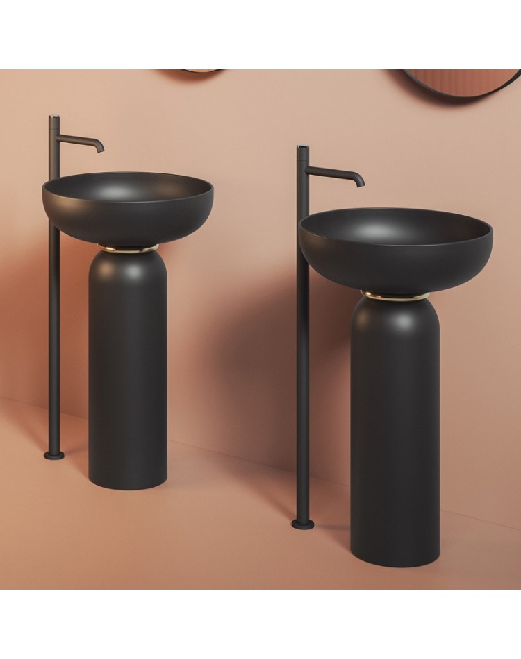 ARTCERAM Jolie 3 Umywalka wolnostojąca stylowa czarna