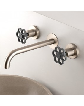 GABOLI FRATELLI Bloom 841FIX Bateria umywalkowa nikiel matowy