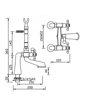 GABOLI FRATELLI Papiro 899 Bateria nawannowa retro różne kolory