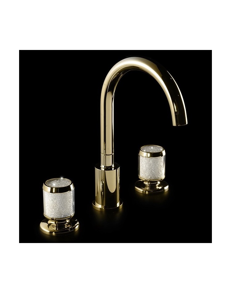 MAIER Starlights 77005S Bateria umywalkowa złota Swarovski