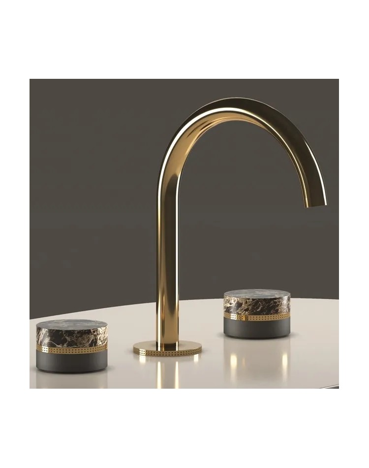 STELLA Macarons 3223 Bateria umywalkowa złota włoska armatura